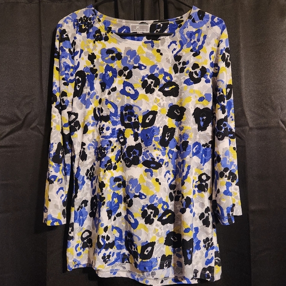 JM Collection Tops - 🔥Print ¾ Sleeve Top | Sz M